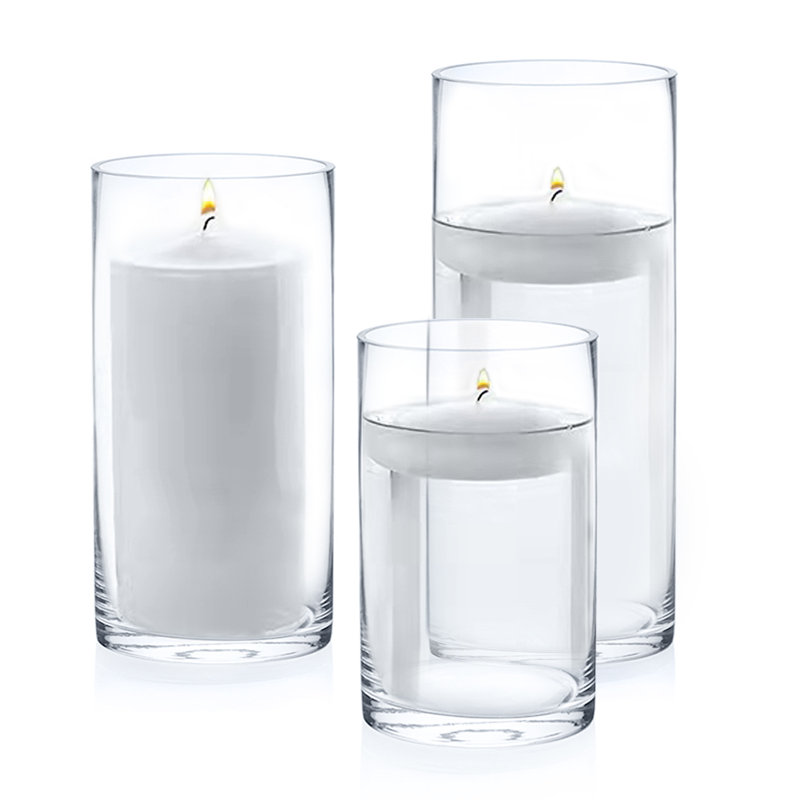 Glass Table Vase, 6" H x 4" W x 4" D