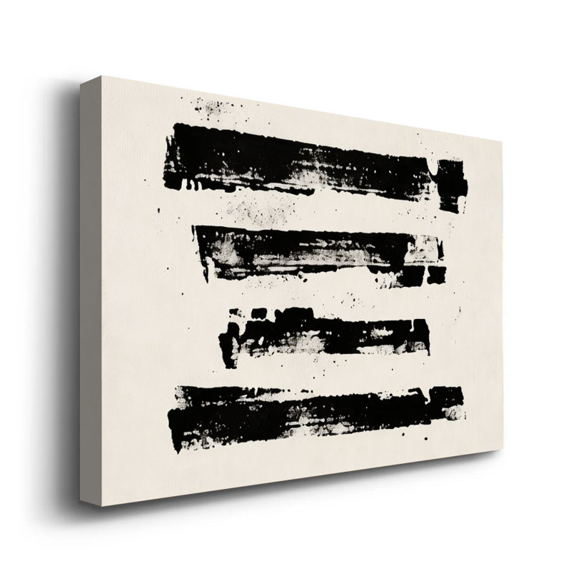 Art abstrait sur toile, "Raw Expressive Strokes"