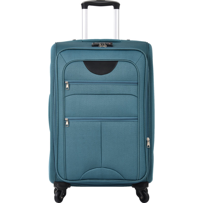 Bagage 3 pièces: extensible avec verrou TSA et bagage pratique à l'intérieur: rangement extérieur simplifié, Sarcelle