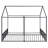 Metal Twin Size House Platform Beds, Two Shared Beds-166592613
