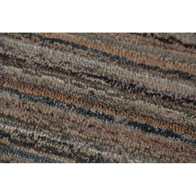 Tapis indien en laine fabriqué à la main Gabbeh 9 x 12