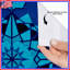 Rideaux de douche kaléidoscope bleu extra-longs-1834425996
