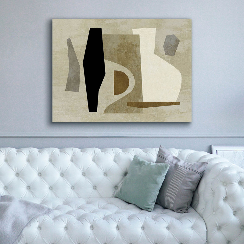  «Collage No. 31» par Suzanne Nicoll, art mural sur toile, 54 po x 40 po