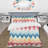 Retro Midcentury Chevron Pattern Duvet Cover-397927781