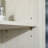 Space-saving Storage Particle Board Modern Bathroom Linen Tower For Contemporary Spaces