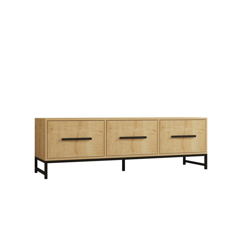 Puqa Design Unfinished TV Stand for TVs up to 70", Beige