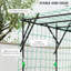 Grands treillis en acier avec filet d'escalade, arche de jardin moderne réglable