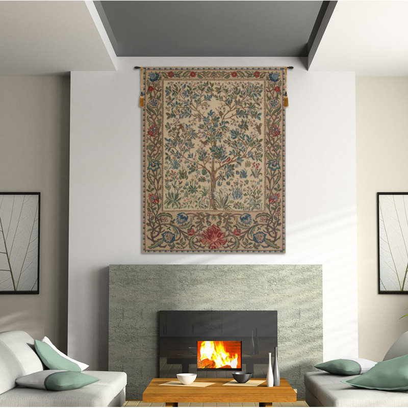 Loom Woven Cotton Blend Wall Hanging, 45" H x 34" W, Brown