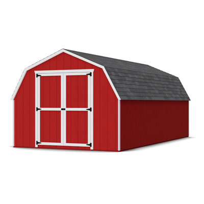 Value Gambrel Barn Wood Storage Shed with 4 ft. Sidewalls
