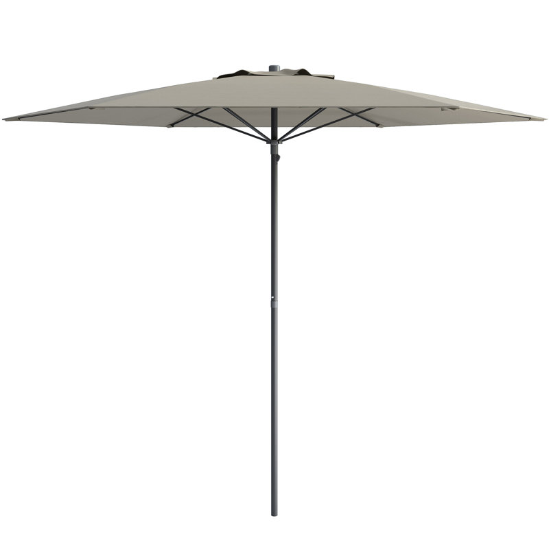 Parasol de plage 7,5 pi Brennen, Gris sableux