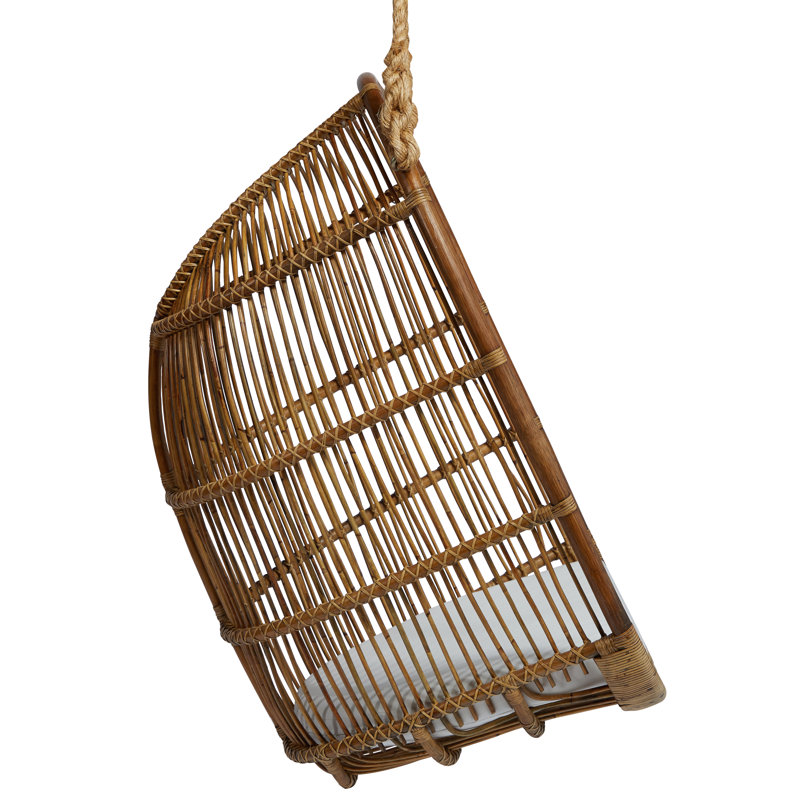 Renoir Originals Swing Chair, White Canvas, Antique