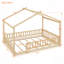 Structure de lit en bois avec clôture