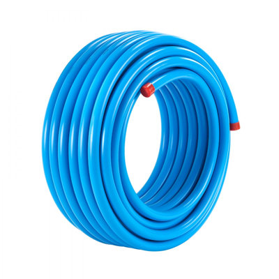 Système de conduites d'air pour compresseur d'air 3/4 po x 100 pi PEHD / aluminium bleu