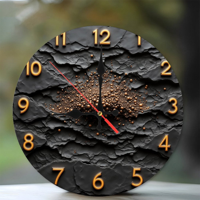 Horloge murale noire élégante