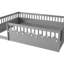 Lit double gris pour enfants Montessori-752180609