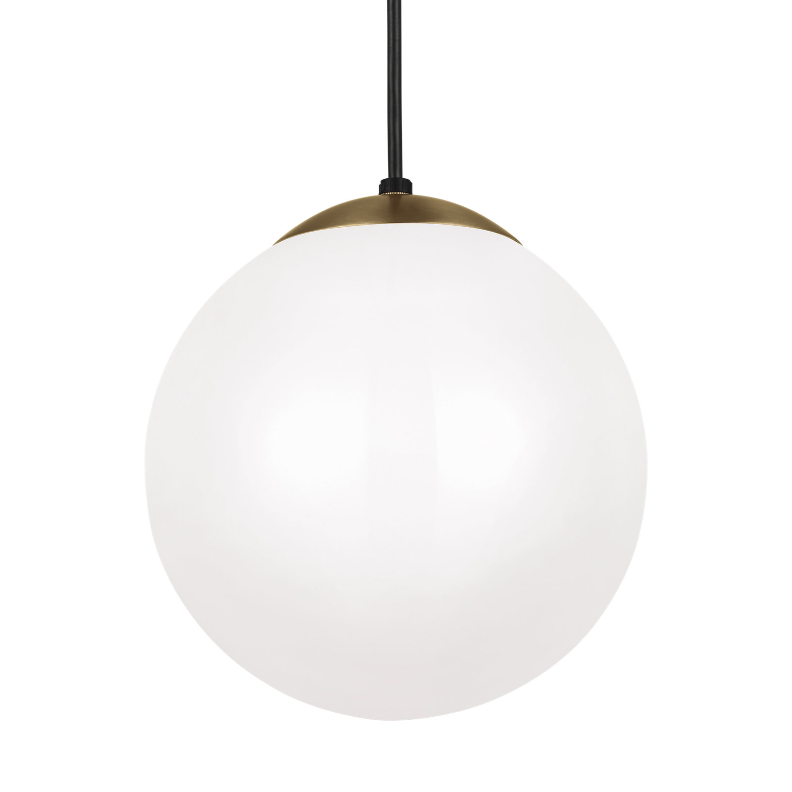Meri 1-Light Dimmable Integrated LED Single Pendant , 10.75" H x 10" W x 10" D, Bulb Not Included, Brass