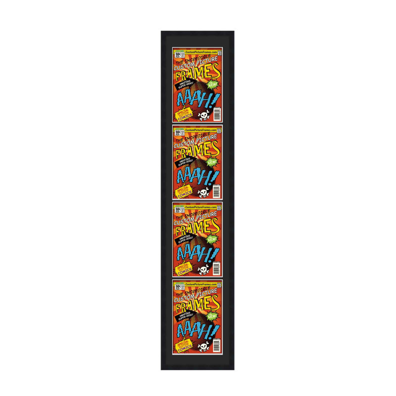 Wood Picture Frame with Mat, Black/Black, 7.75" x 10.5"
