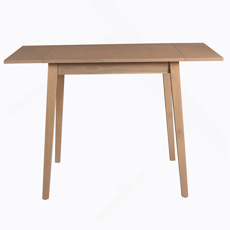 Table de salle à manger extensible de 29 à 45 po pour 4 personnes, table de cuisine pliante avec pieds en bois d'hévéa
