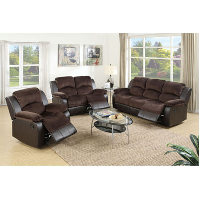 Ensemble de salon inclinable 3 pièces