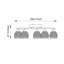 Minden Glass Semi Flush Mount-19334409