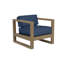 Coastal Teak Patio Chair with Sunbrella Cushions-487892784