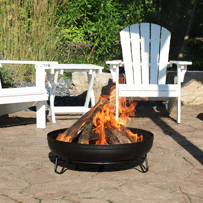 Foyer d'extérieur au feu de bois rond 23 po Lemeiux