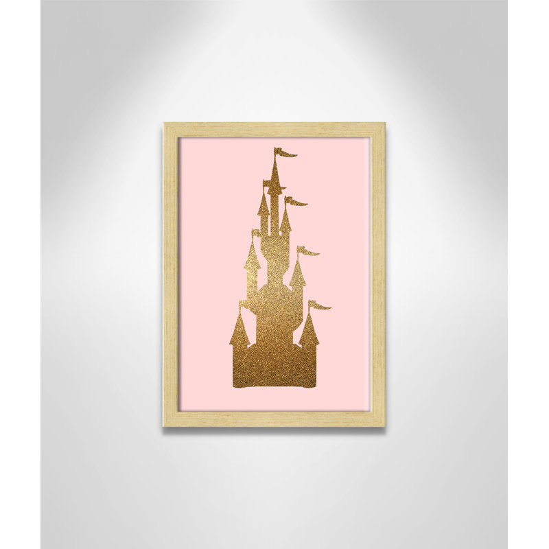 Fairytale 1, impression sur papier, H 14 po x l 11 po x P 1,19 po, Encadré de boîte champagne