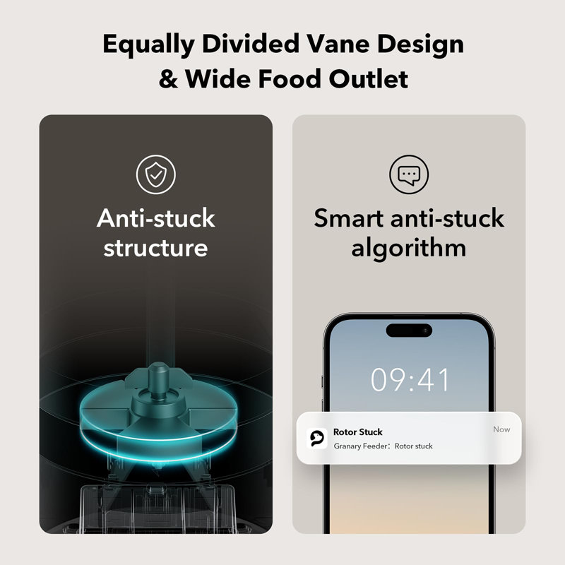 Granary Black Stainless Steel Automatic Pet Feeder with WiFi