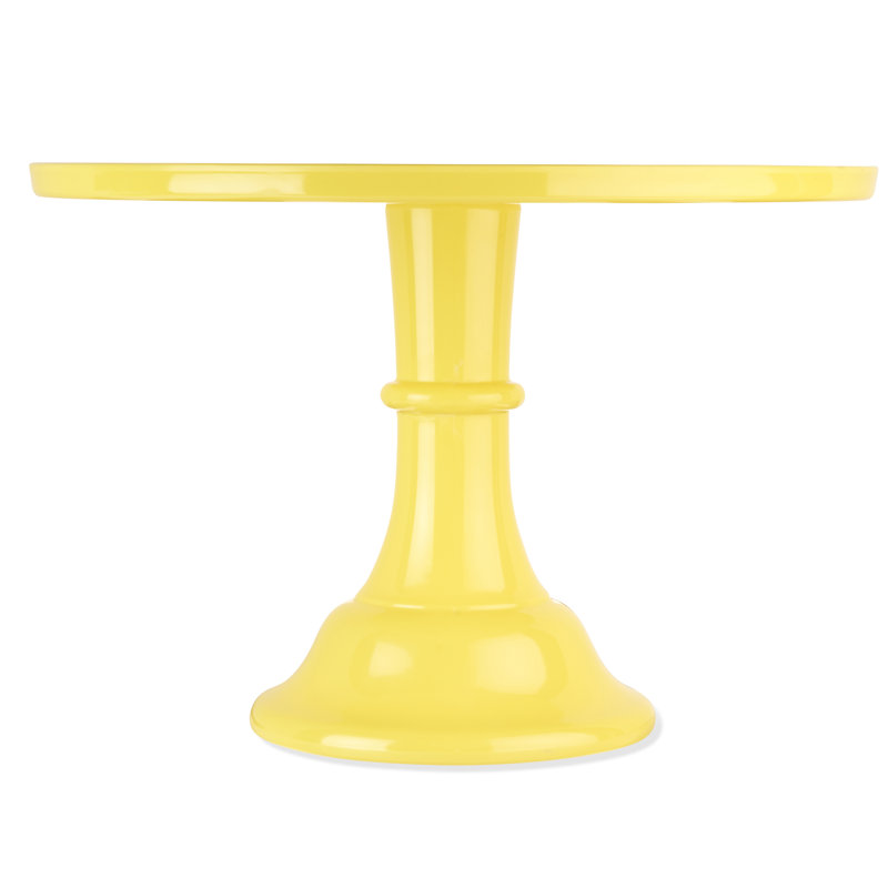 Présentoir à gâteaux en mélamine, Jaune