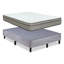 Matelas hybride ultra moelleux 12 po Ravenstein pour isolement de mouvement et sommier noir 8 po-458012354
