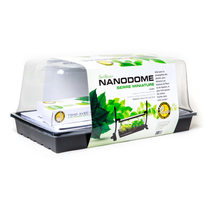 SunBlaster Black Mini Greenhouse Kit with Light Stand