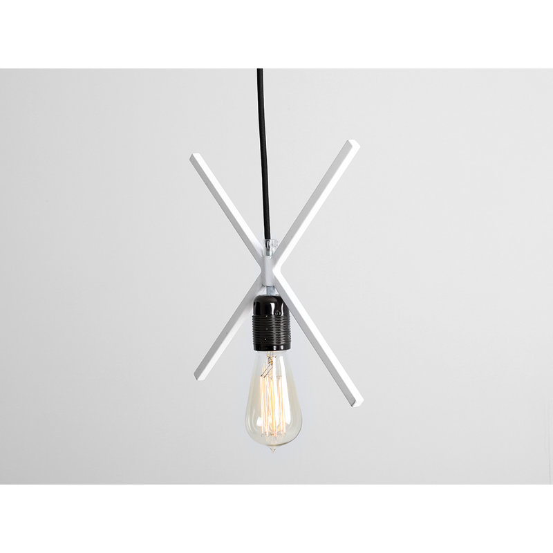 1 - Light White Unique/Statement Pendant, White