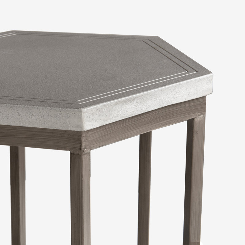Paxton Outdoor Side Table, Gray