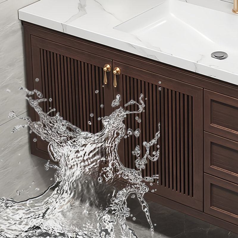 Nouvelle armoire de salle de bain de style chinois, 59"