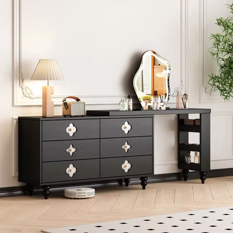 Commode rétro noire