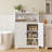 Freestanding Bathroom Storage Cabinet – Adjustable Shelves & Guardrail Top