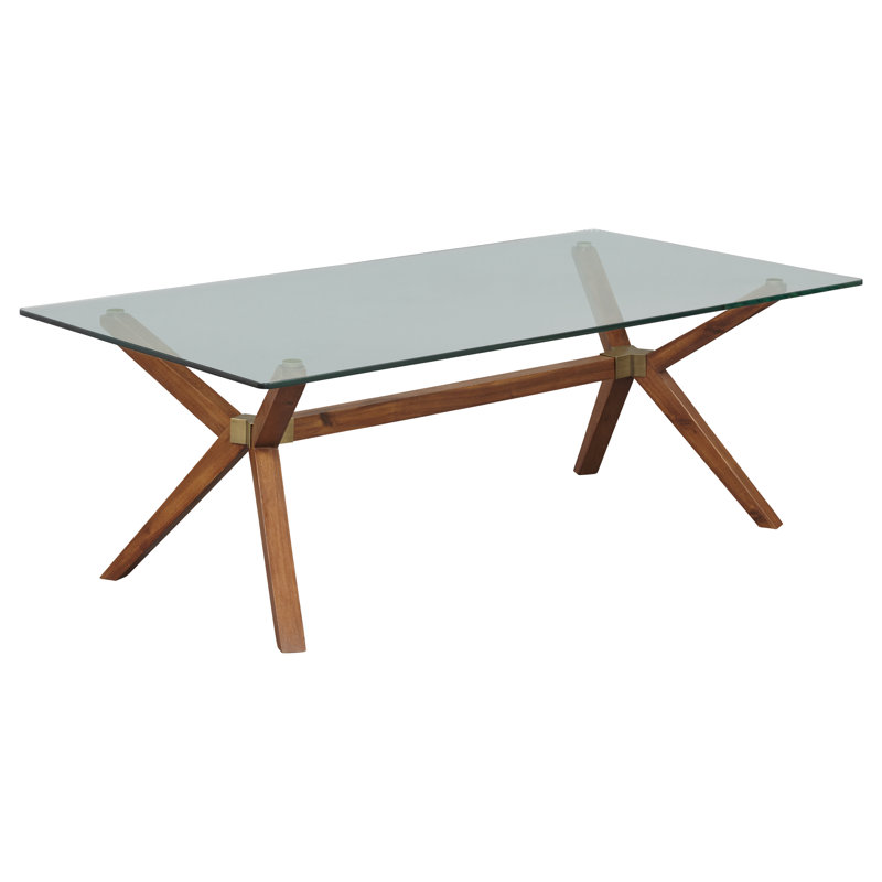 Table basse Walter, H 29,61 po x l 74,8 po x P 39,37 po, Brun