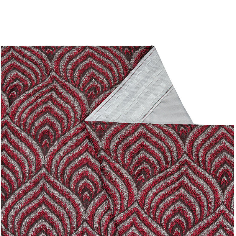 Marmaduke Cotton Blend Blackout Curtain Pair, 116 W x 137 D cm, Burgundy