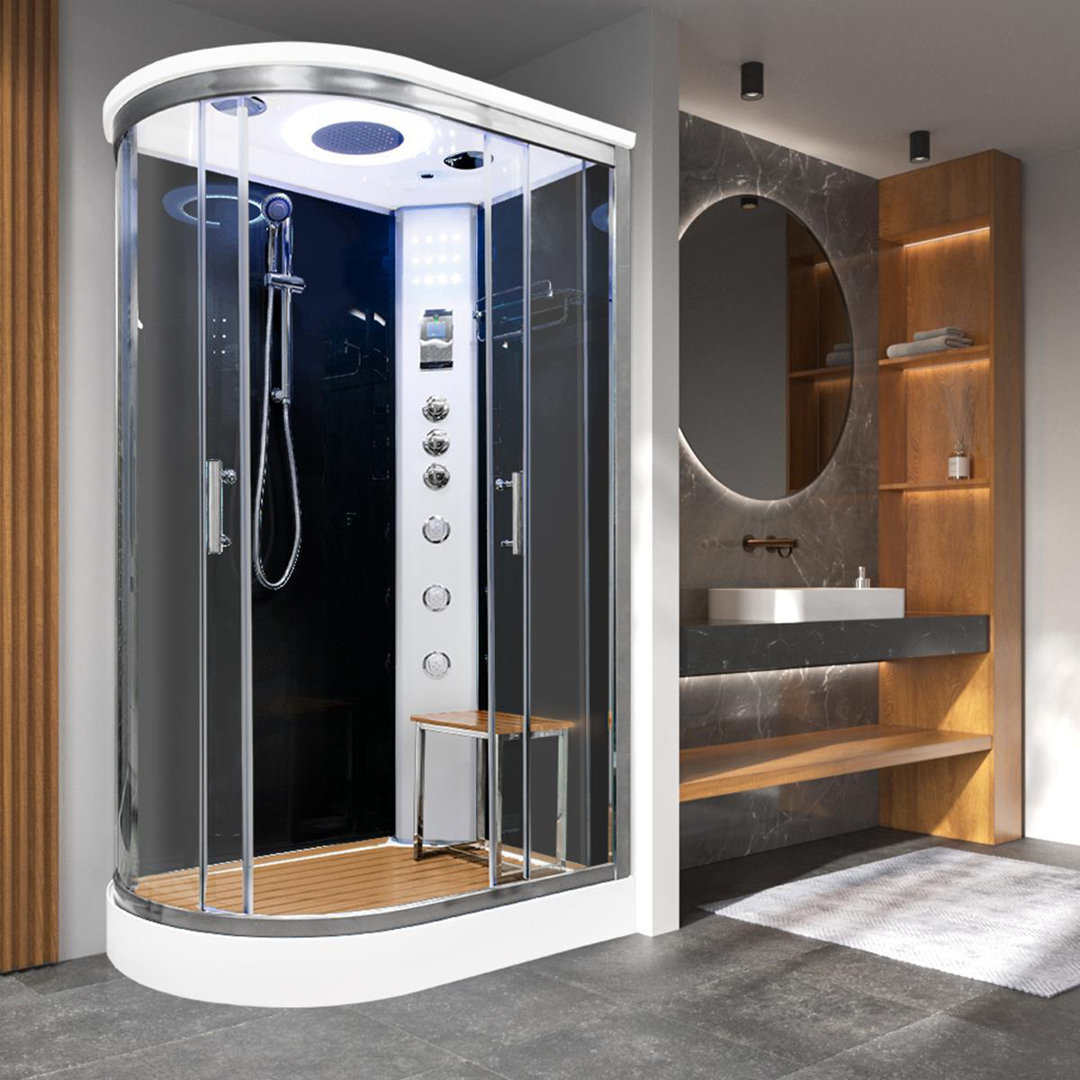 Hydro Plus 1200 Right Hand Hydro Shower Enlosure - White