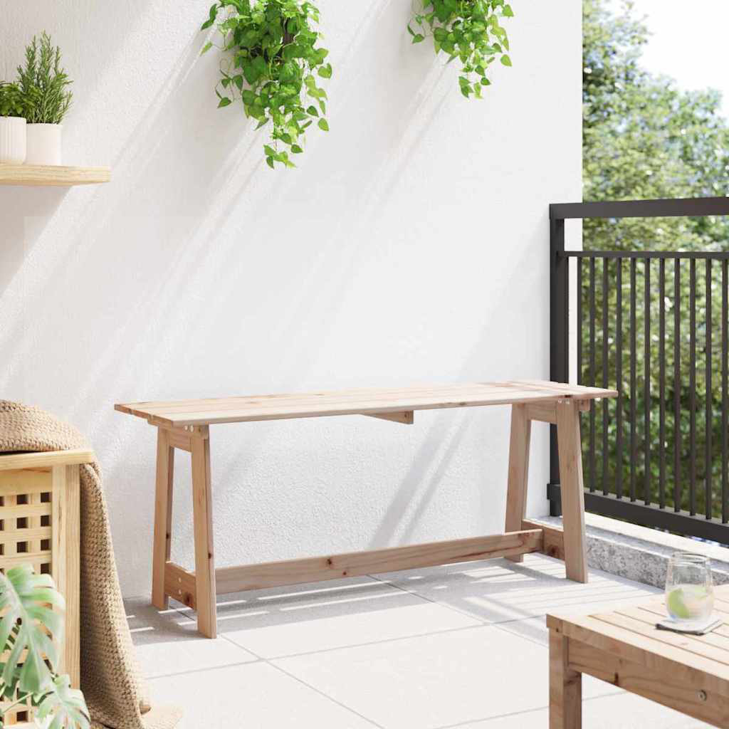 Solid Wood Outdoor Bench