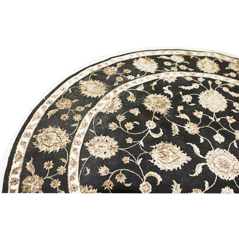 Handmade Silk and Wool Area Rug