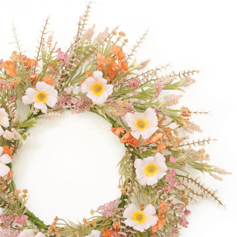 Couronne florale mixte 24 po