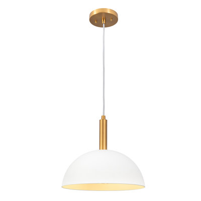 Luminaire suspendu dôme 1 lumière moderne