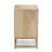 2-Drawer Solid Wood Nightstand with Cane Fronts-1563262682
