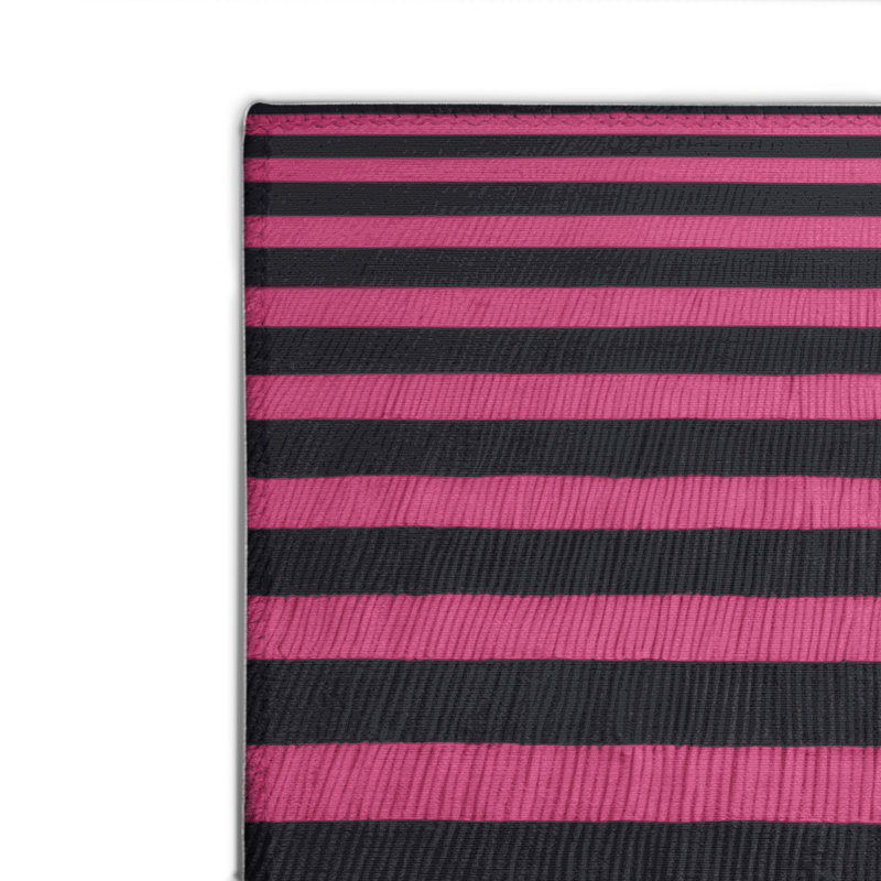 Tapis intérieur / extérieur mauve HorizontalStripes, Rectangulaire 2 pi x 3 pi