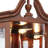 Lighted Corner Curio, Walnut, Adjustable Shelves (Bulb Not Included)