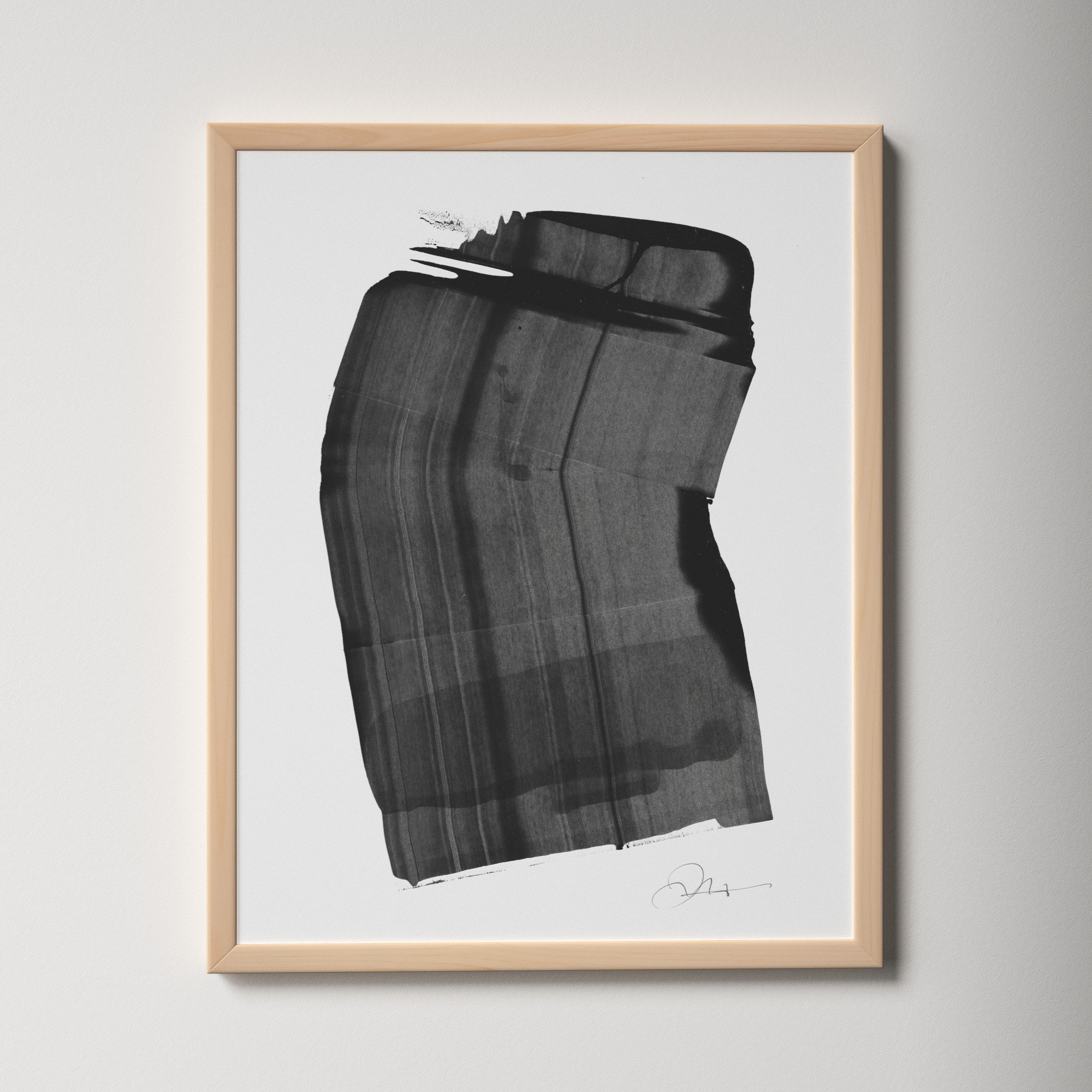 Brushstroke 1 by Jacques Pilon, Brown, 30" H x 24" W x 1.25" D