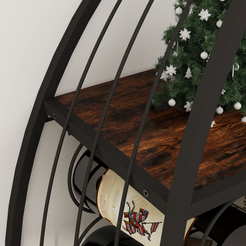 Support à vin 2 pièces avec rangement Shape For And Spirits In Kitchen