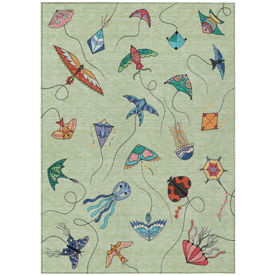 Machine Washable Indoor/Outdoor Chantille ACN2659 Kids Rug