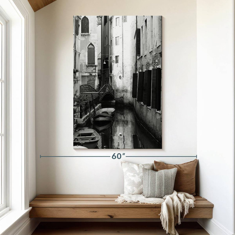 Aime la vieille Venise, H 51 po x l 34 po